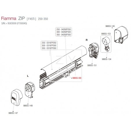 SOPORTE RAFTER CENTRAL F45TI / F1TI