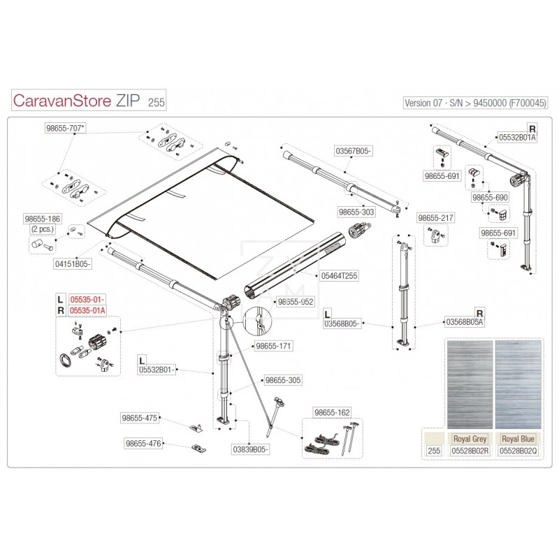 ROTULA F35/CARAVANSTORE 07