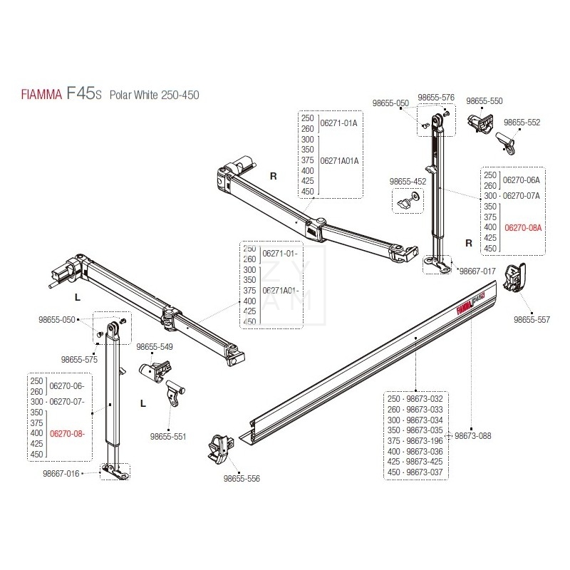 PATA F45S/F70 350-450
