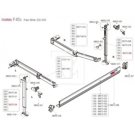 PATA F45S/F70 350-450