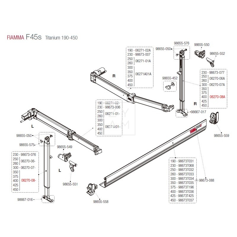 PATA F45S/F70 350-450
