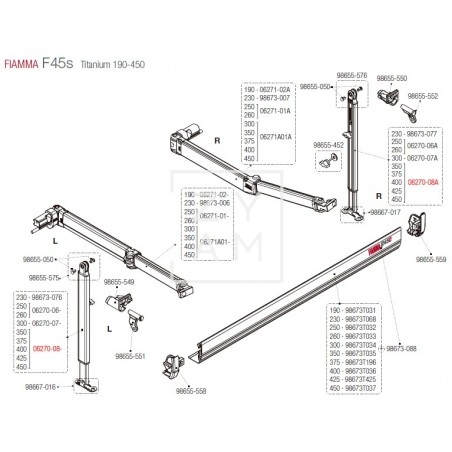 PATA F45S/F70 350-450