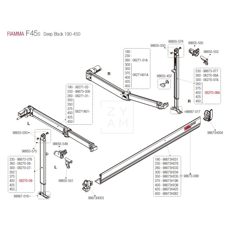 PATA F45S/F70 350-450