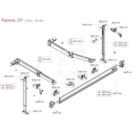 PATA F45S 300 IZQUIERDA