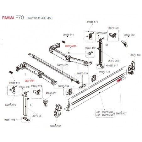 BRAZO F45S/F70 300-450