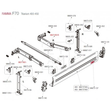 BRAZO F45S/F70 300-450