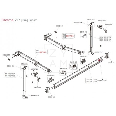 BRAZO F45S/F70 300-450