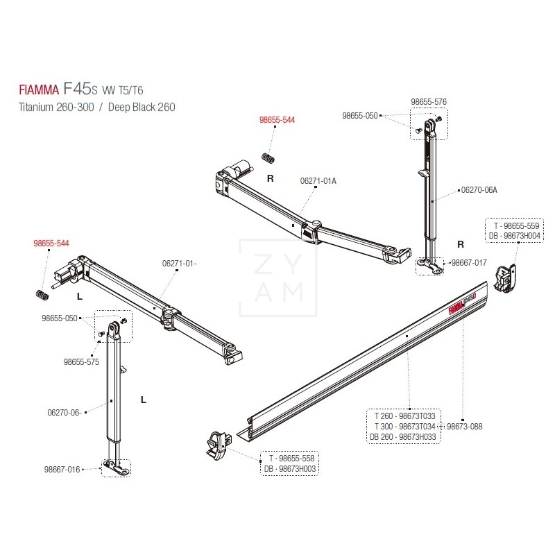 MUELLE BRAZO F45/F70 150-550