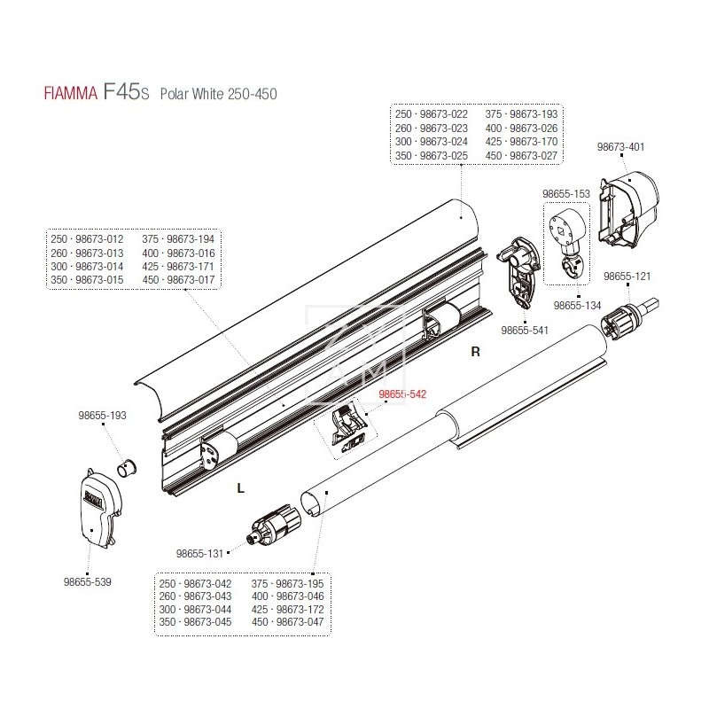 KIT SOPORTE RAFTER ARMAZON F45/F70