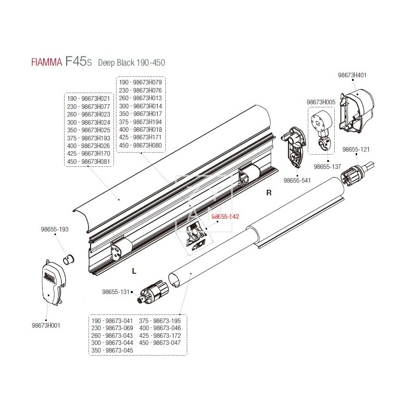 KIT SOPORTE RAFTER ARMAZON F45/F70