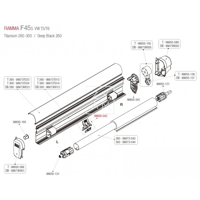 KIT SOPORTE RAFTER ARMAZON F45/F70