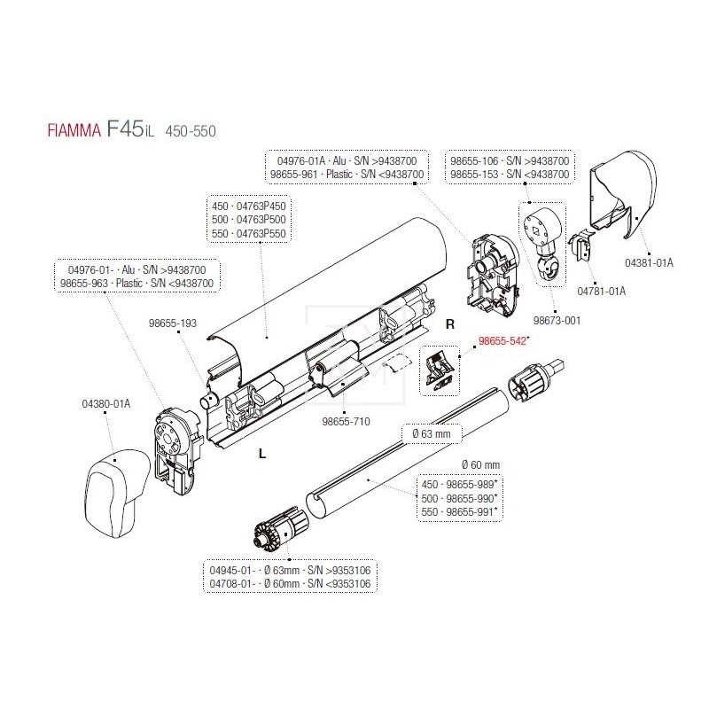 KIT SOPORTE RAFTER ARMAZON F45/F70