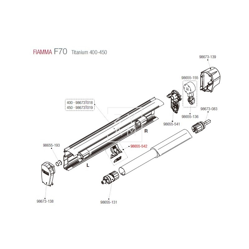 KIT SOPORTE RAFTER ARMAZON F45/F70