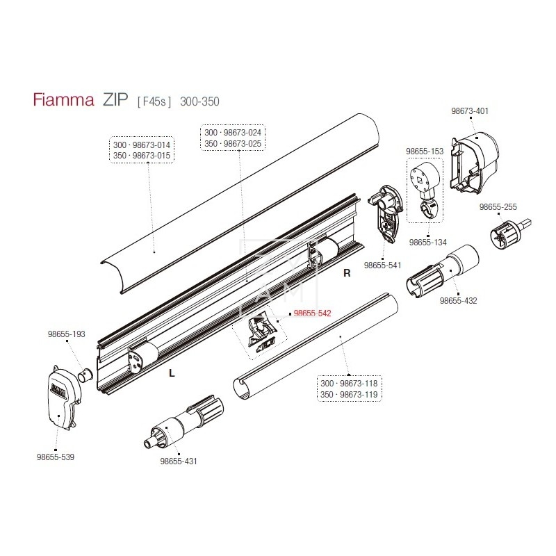 KIT SOPORTE RAFTER ARMAZON F45/F70