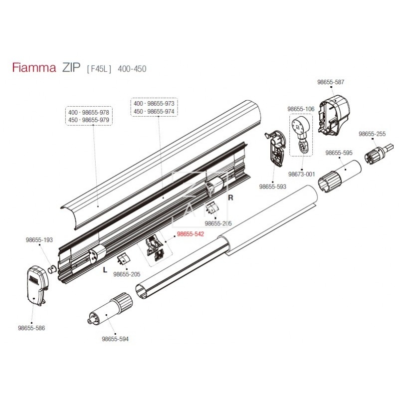 KIT SOPORTE RAFTER ARMAZON F45/F70