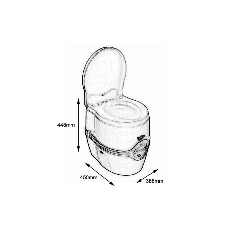 WC PORTATIL PORTA POTTI 565E EXCELLANCE