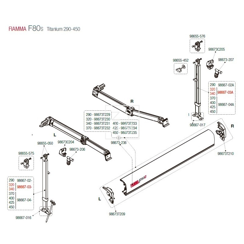 PATA F65S/F80S 320-340