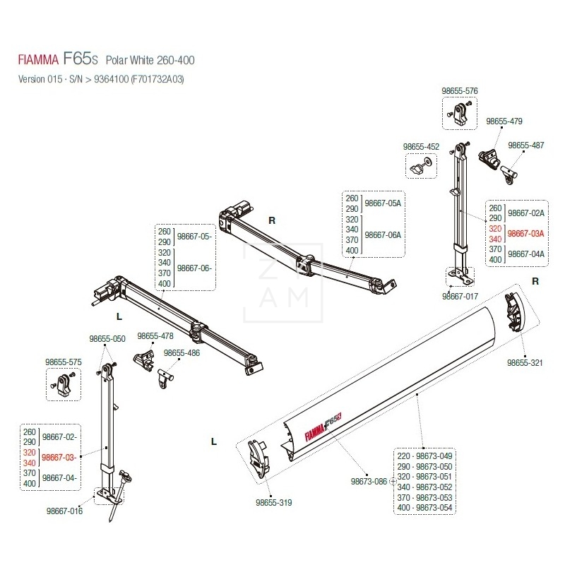 PATA F65S/F80S 320-340