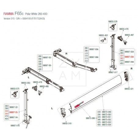 PATA F65S/F80S 320-340