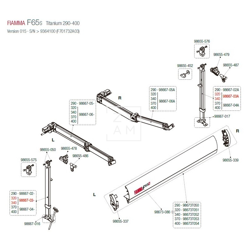 PATA F65S/F80S 320-340