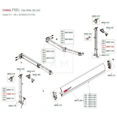 PATA F65S/F80S 320-340