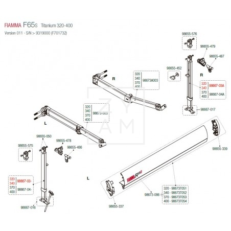 PATA F65S/F80S 320-340