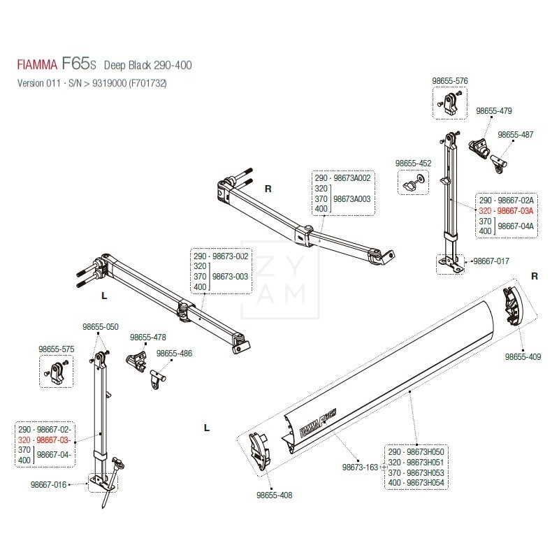 PATA F65S/F80S 320-340