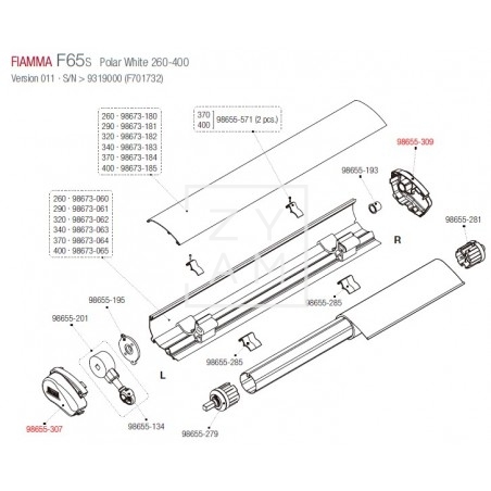 TAPA F65S 260-400 P.W.