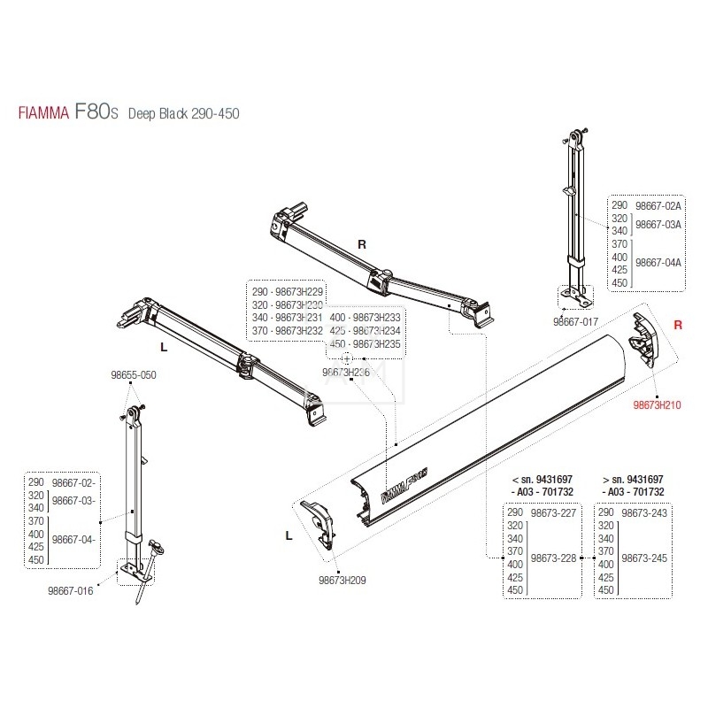 TAPA FRONTAL DERECHA F80S D.B. 290-450