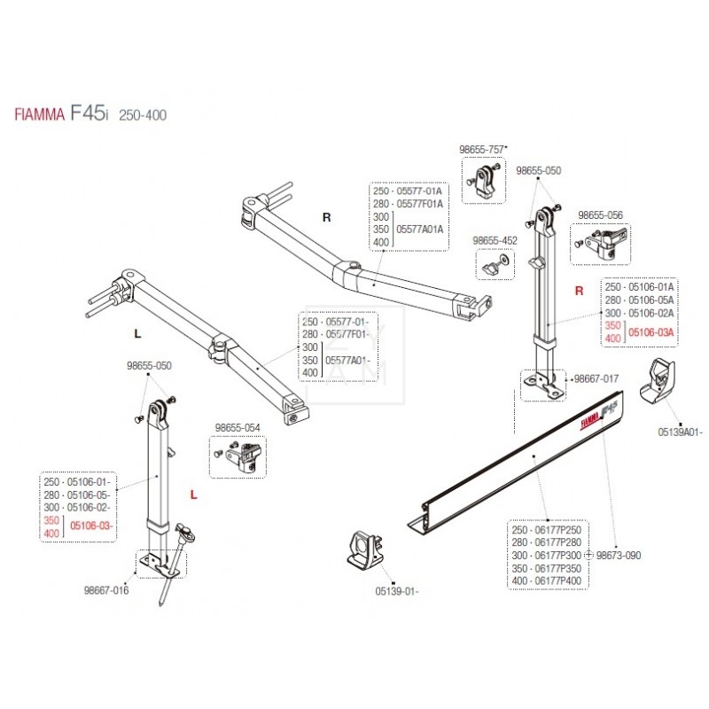 PATA F45TI/F45I/F1 350-450