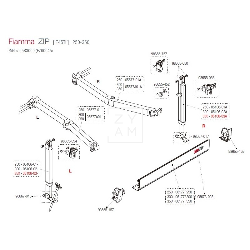 PATA F45TI/F45I/F1 350-450