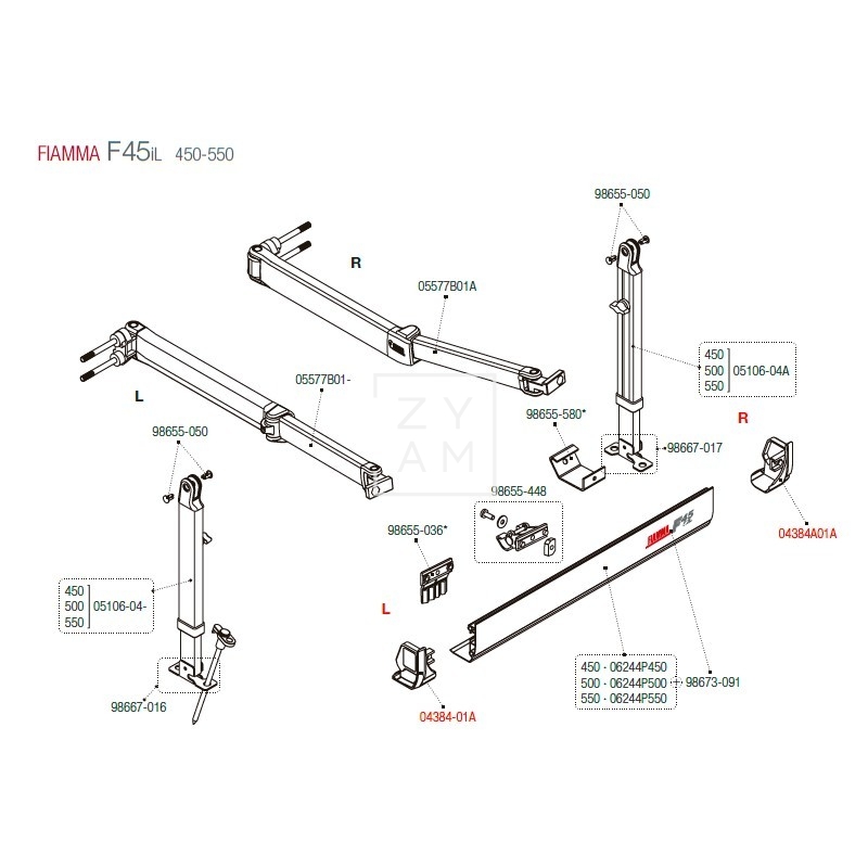 TAPA FRONTAL F45iL 450-550