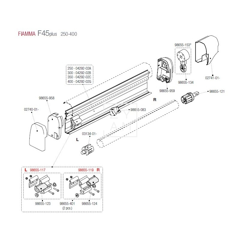 SOPORTE BRAZO F45/F1
