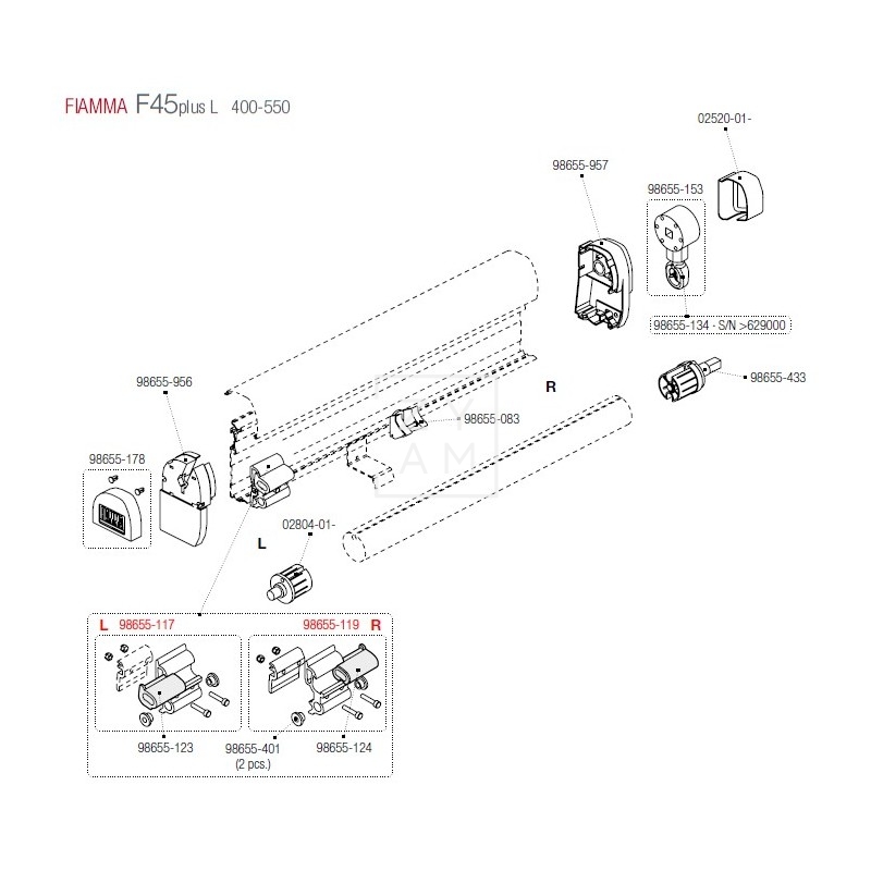 SOPORTE BRAZO F45/F1