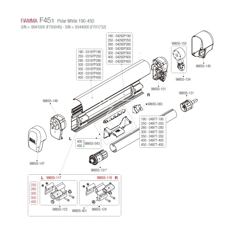 SOPORTE BRAZO F45/F1