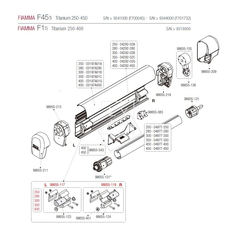 SOPORTE BRAZO F45/F1