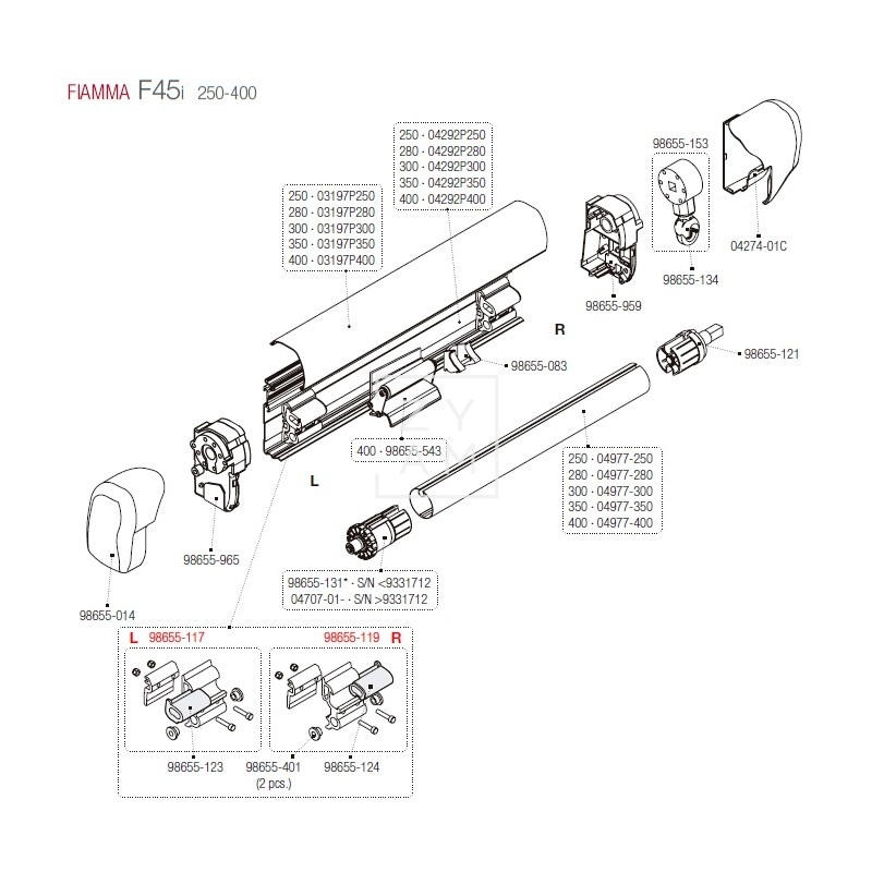 SOPORTE BRAZO F45/F1