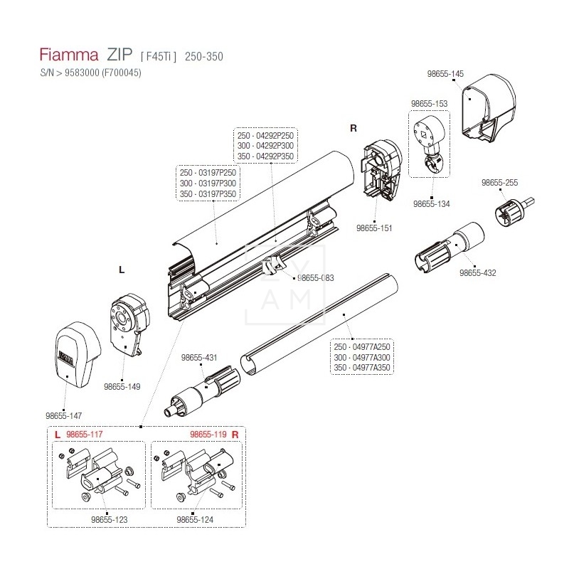 SOPORTE BRAZO F45/F1