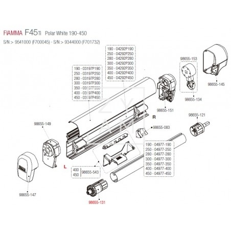 SOPORTE RULO IZQUIERDA F45/F1 48MM