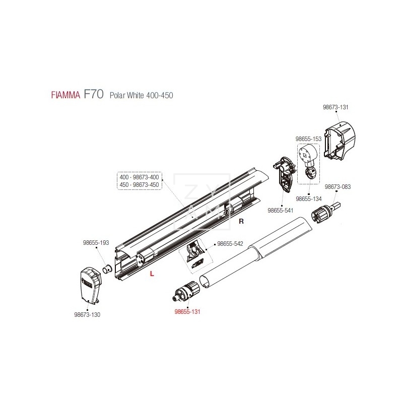 SOPORTE RULO IZQUIERDA F45/F1 48MM