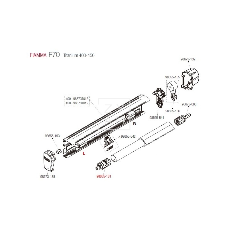 SOPORTE RULO IZQUIERDA F45/F1 48MM