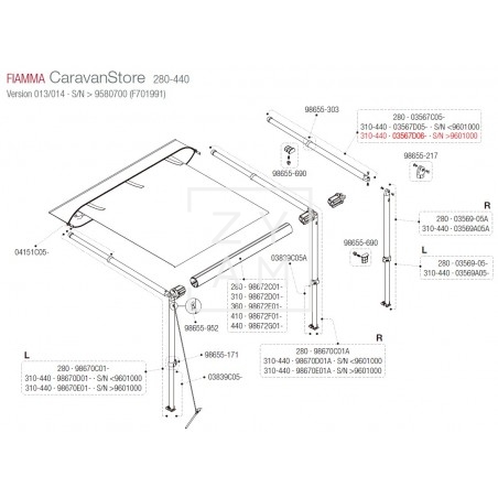 PATA RAFTER CARAVANSTORE 310-550