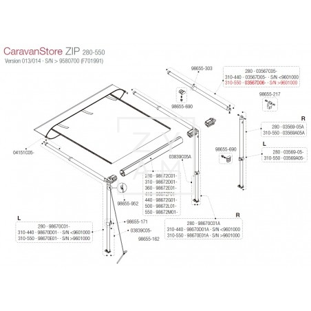 PATA RAFTER CARAVANSTORE 310-550