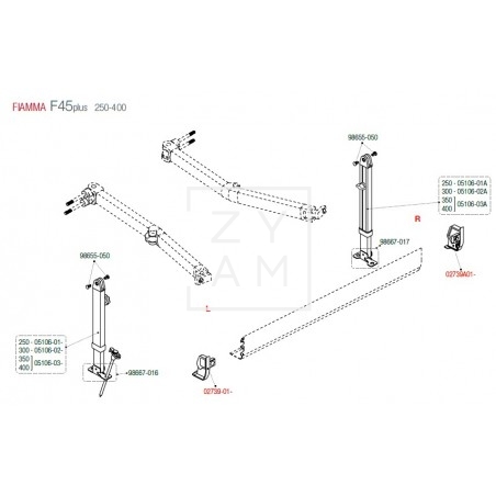 TAPA FRONTAL F45 250-400