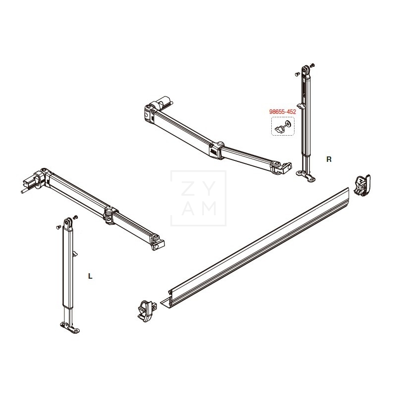 Palomilla Fiamma Pata Toldo