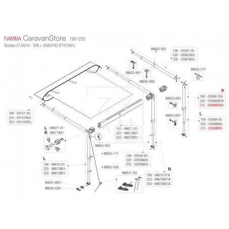 PATA F35/CARAVANSTORE 250-255