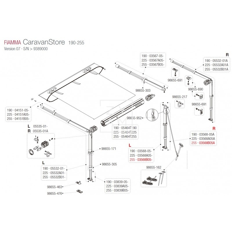 PATA F35/CARAVANSTORE 250-255