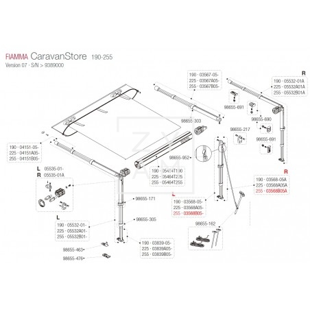 PATA F35/CARAVANSTORE 250-255