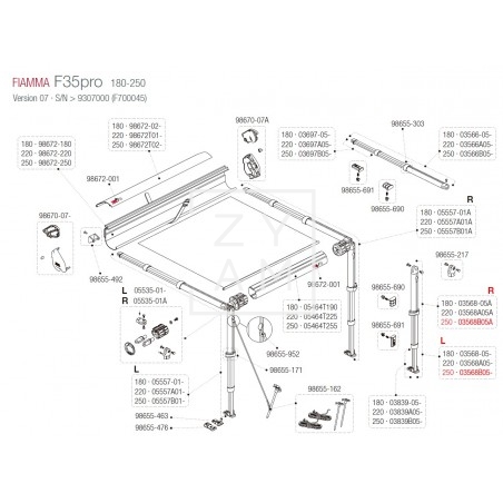 PATA F35/CARAVANSTORE 250-255