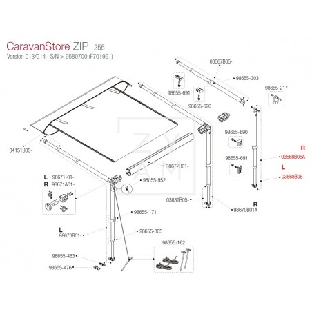 PATA F35/CARAVANSTORE 250-255